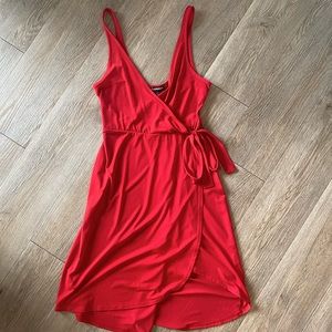 Express V Neck mock-wrap dress - XS